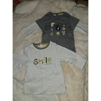 Lot 2 tshirts manches longues 6 mois
