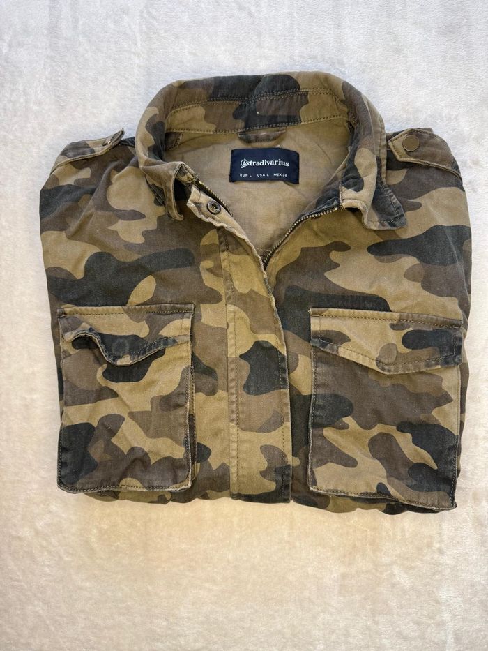 Veste Militaire Stradivarius – Motif Camouflage - photo numéro 2