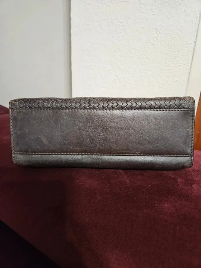 Sac à main Lancel en cuir grainé tressé - Élégance et qualité - Bon état - photo numéro 7