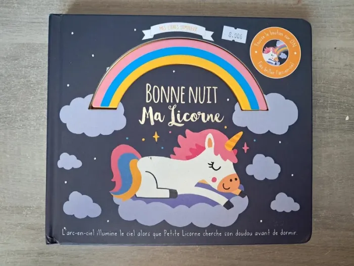 Livre sonore bonne nuit ma licorne