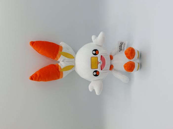 Peluche doudou POKEMON SCORBUNNY Nintendo 2022 30/37 cm TTBE