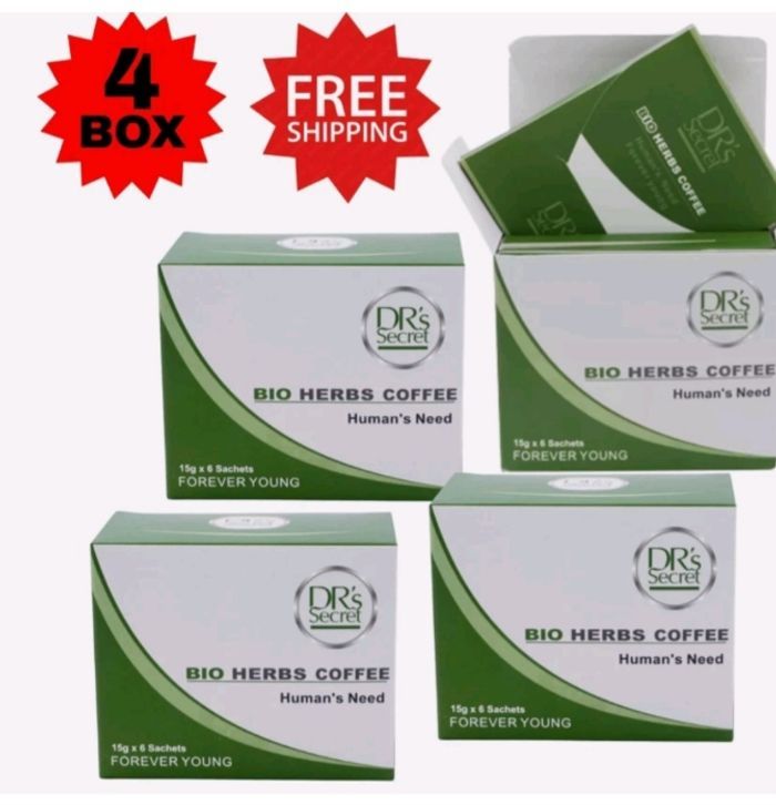 Café Bio docteur secret 4 boîtes de 6 Sachets