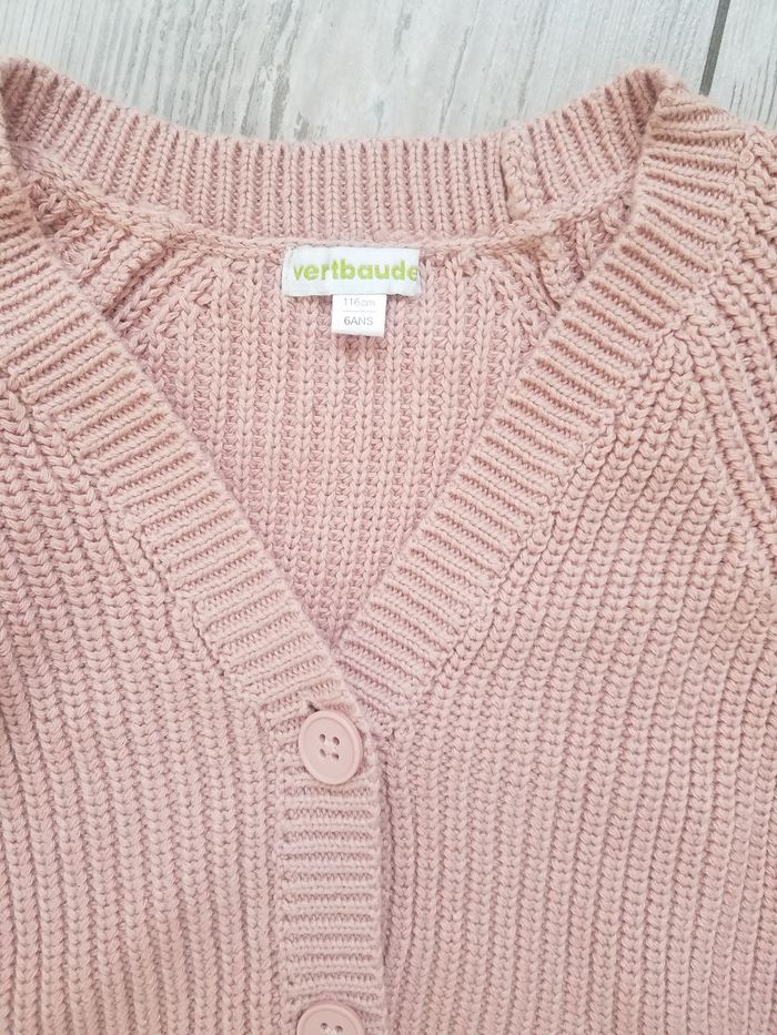 Ensemble fille robe gilet Verbaudet 6/7 ans tbe - photo numéro 6