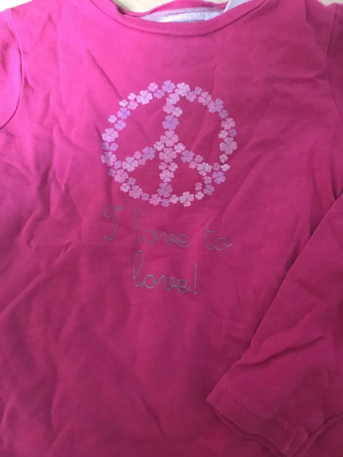 Tee shirt okaidi 2ans fille - photo numéro 2