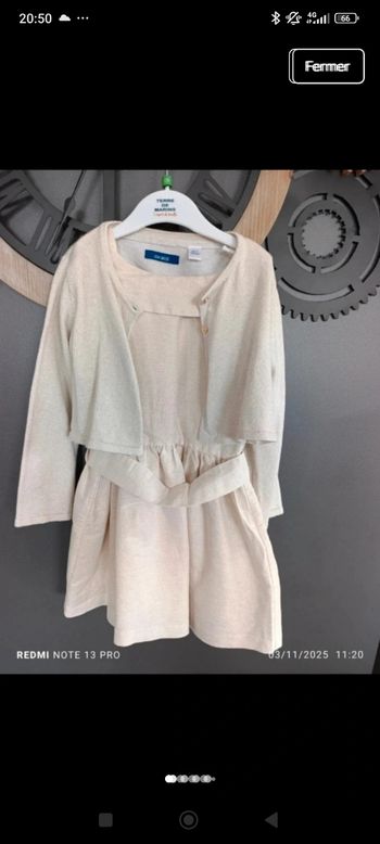 Robe cérémonie dorée 