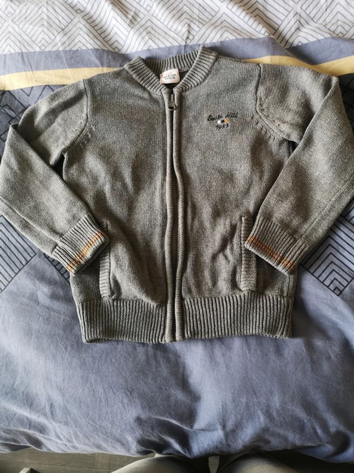 Gilet zippé gris tape à l'œil 4 ans - photo numéro 2
