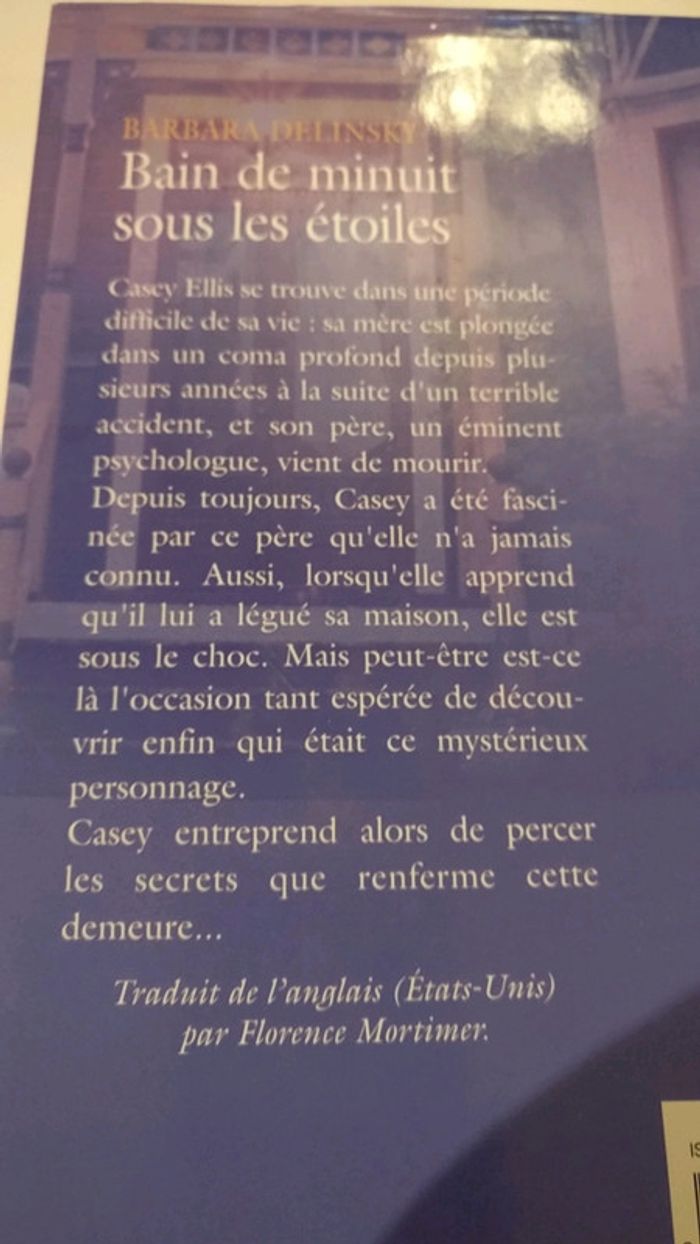 Bain de minuit sous les étoiles de Barbara Delinsky - photo numéro 2