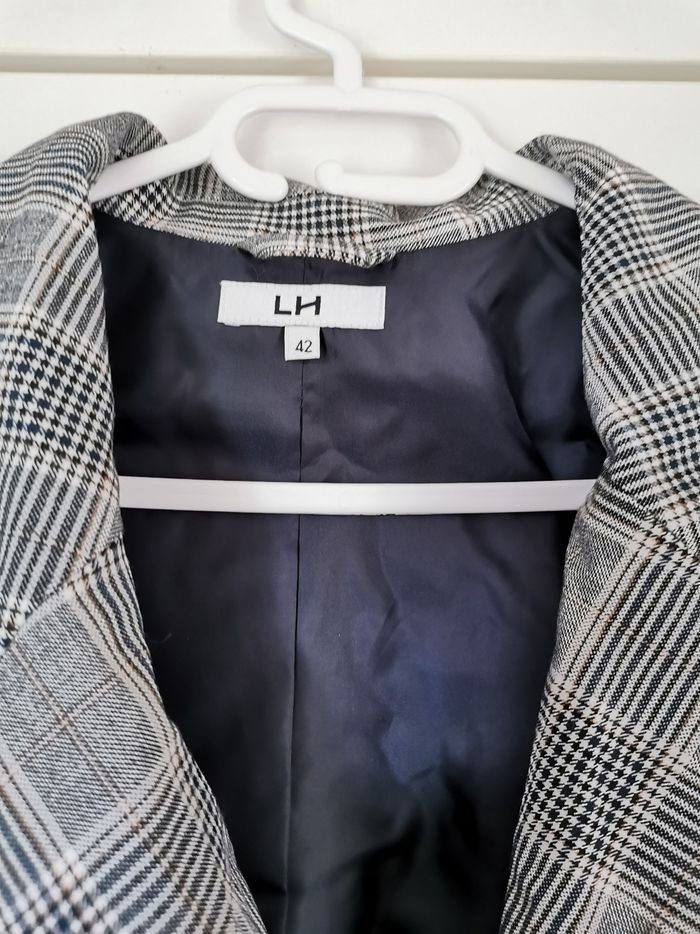 Blazer gris a carreaux t40 - photo numéro 3