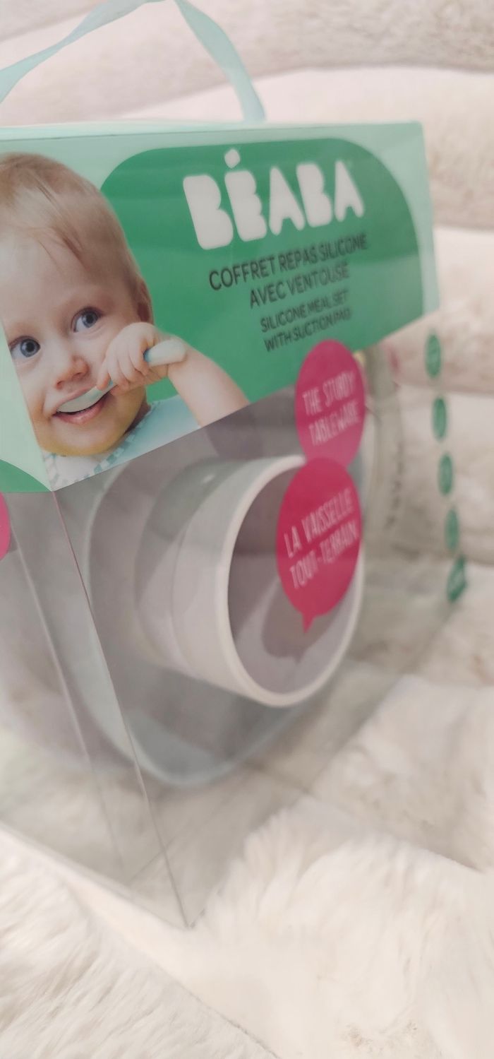 Coffret repas en silicone avec ventouse bleu BEABA neuf - photo numéro 6