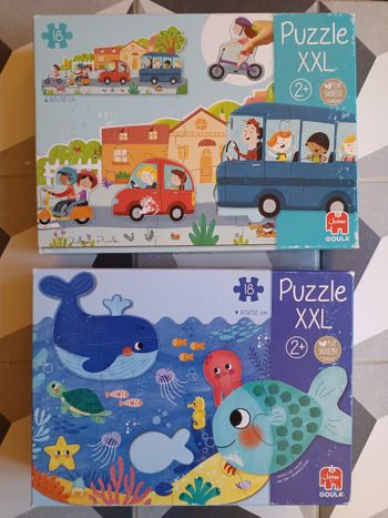 Lot de 2 puzzles 18 pièces Xxl Goula