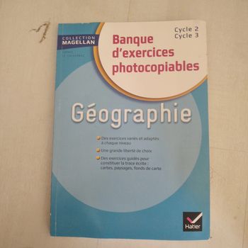 Exercices photocopiables Magellan Géographie Cycle 2 et 3