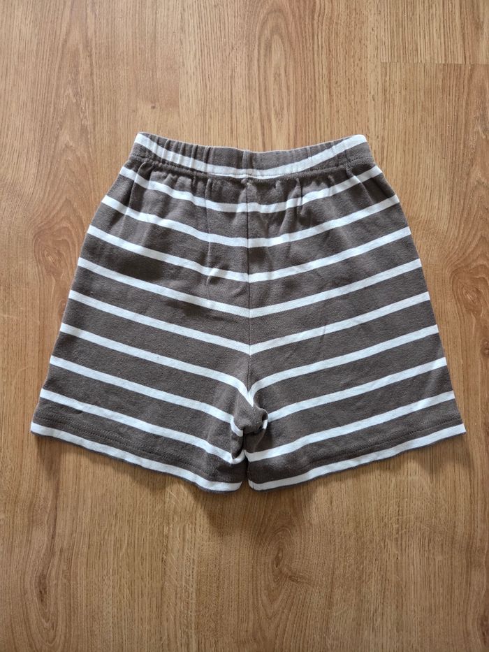 Short Le Phare de la Baleine - Rayé Gris & Blanc - Taille 6 ans - photo numéro 2