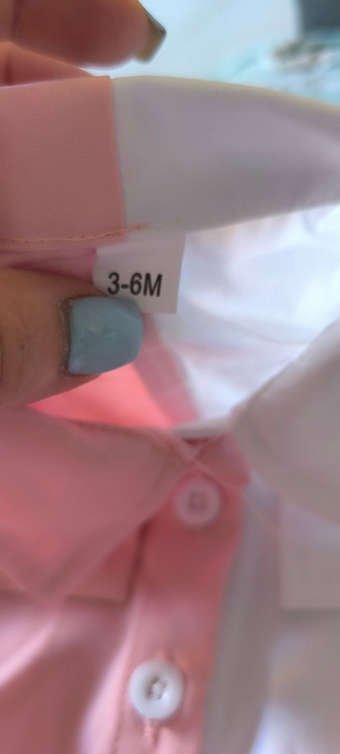 Robe chemise bébé fille taille 3-6 mois neuve - photo numéro 3