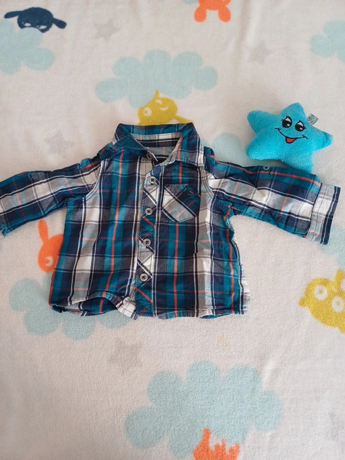 Chemise à carreaux 3 mois