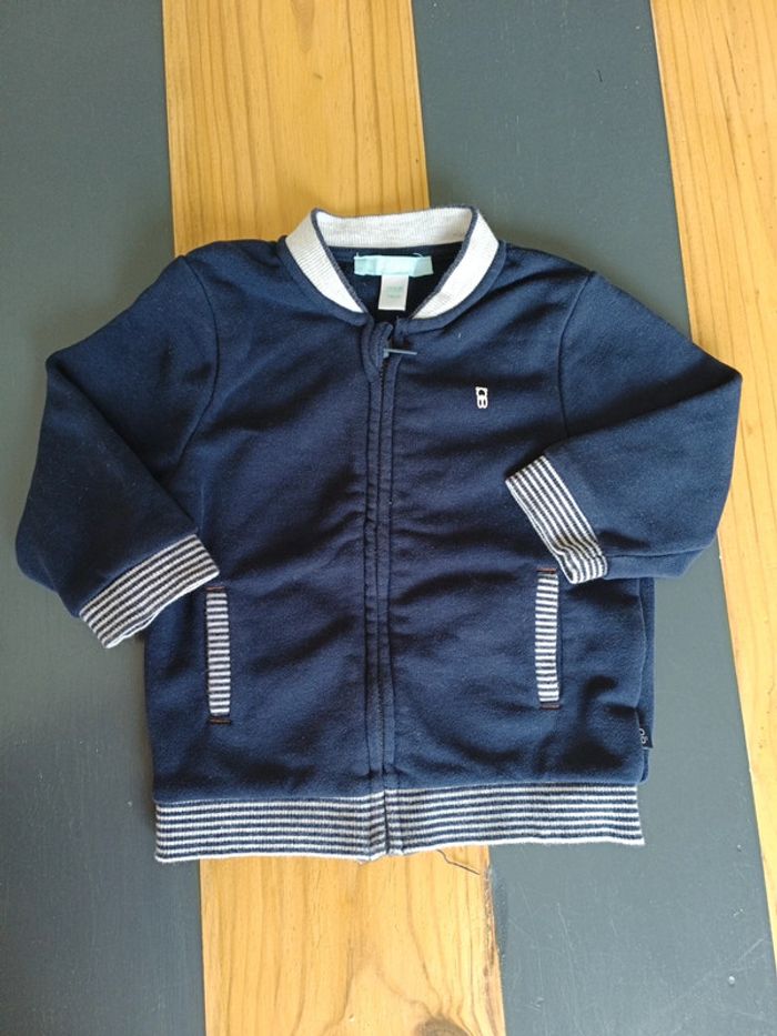 Veste zippée marinière parfait état