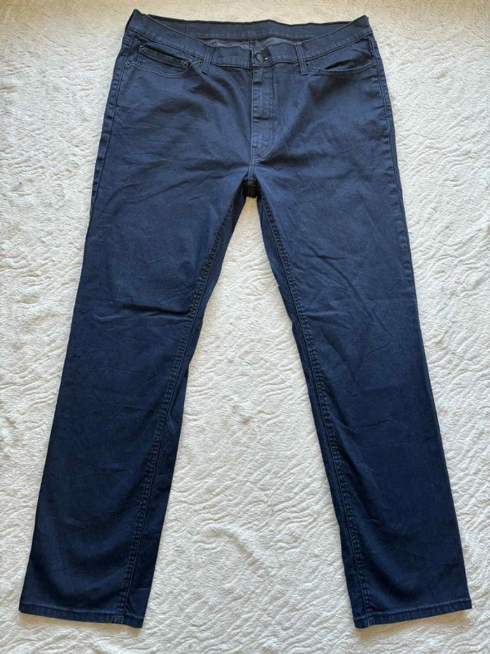 Jean Levi’s homme 541 Athletic taper regular straight droit W39 L34 48/50 XL/2XL enduit bleu marine - photo numéro 5
