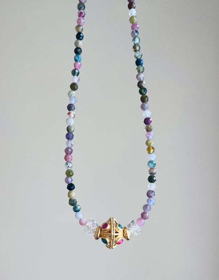 Collier Tourmalines et Talisman Indien - photo numéro 3