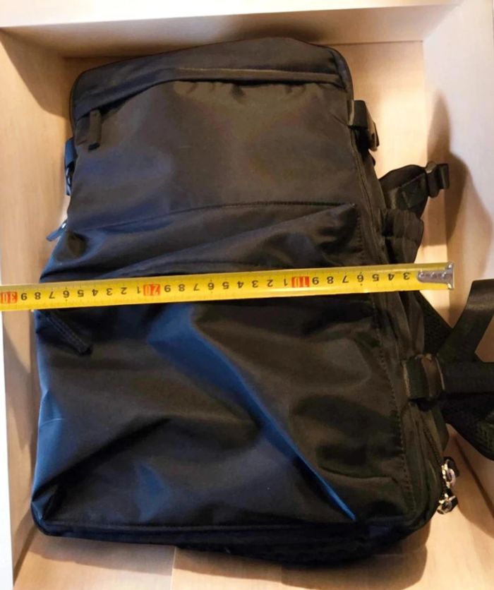 Sac à dos cabine compression 40×25×20 NEUF Compatible Ryanair/EasyJet - Bagage à main sous vide KAKI - photo numéro 8