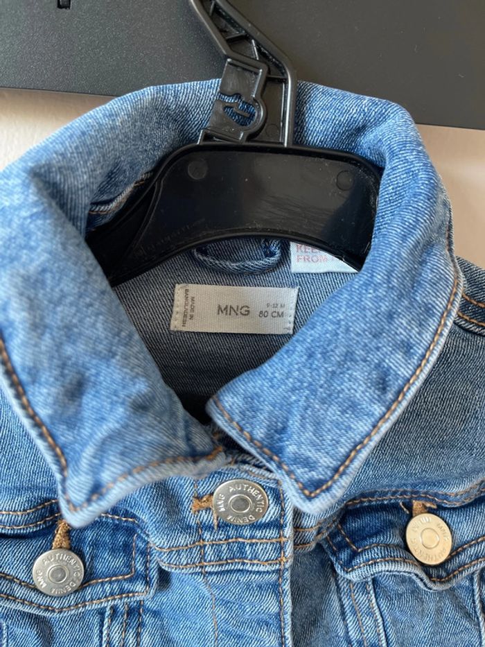 Veste jeans Mango taille 9-12 mois (80 cm) - photo numéro 3