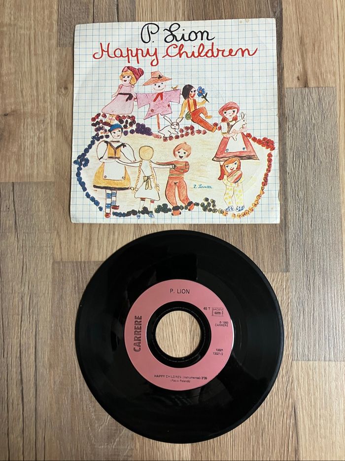 Vinyle 45 tours-P.Lion-Happy children
