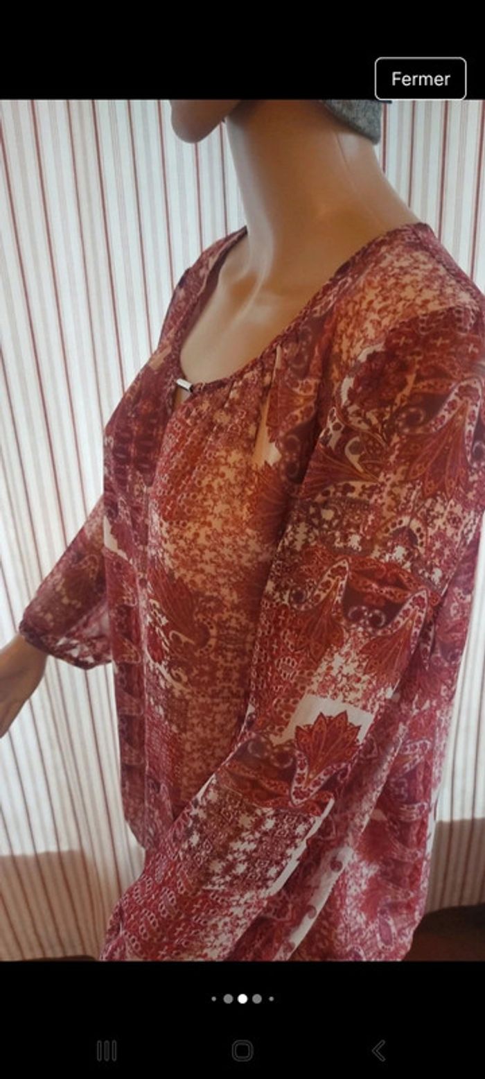 Jolie Blouse doublé Claude Arielle taille 48 - photo numéro 6