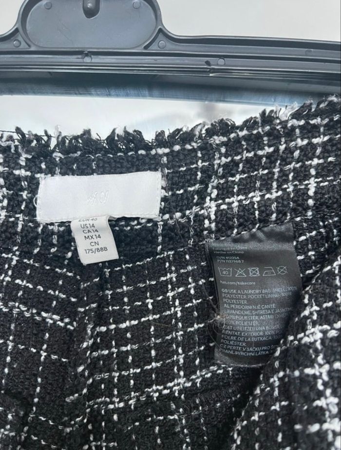 Pantalon à carreaux noir/blanc taille 40 - H&M (taille hautes) - photo numéro 4