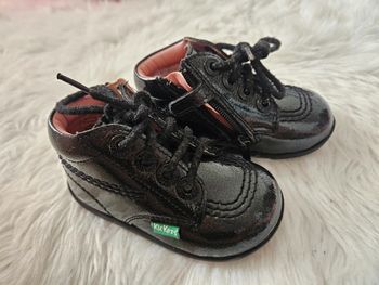 Kickers vernies noires bébé - Taille 20