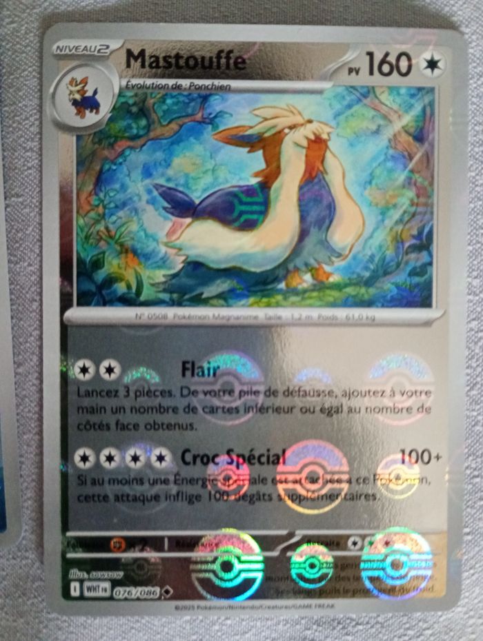 Lot de 80 cartes Pokémon Pokéball/Rev/Holo/Co EV10.5 Flamme Blanche Sans double 🇫🇷 - photo numéro 4