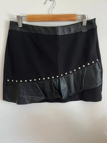 Jupe noire bi matière Liu Jo