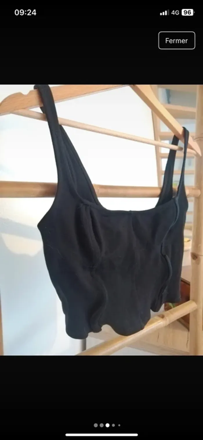 Top noir Zara - photo numéro 5