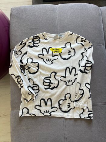 Sous-pull blanc Mickey Zara