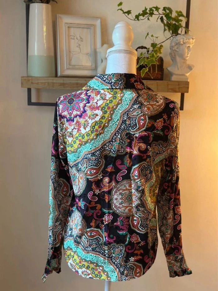 Chemise fluide imprimé Nafnaf - Taille 34 - photo numéro 4