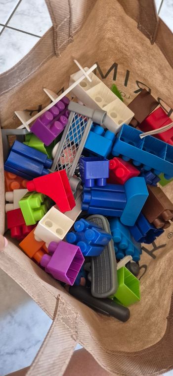 Grand sac de briques de construction (type Duplo) - Petit prix !
​Prix : 2 €