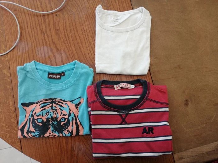 lot de 3 t-shirts mc 5 ans