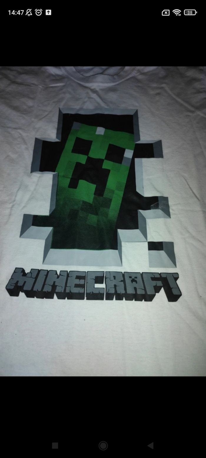 Très beau tee-shirt Minecraft e8 - photo numéro 6