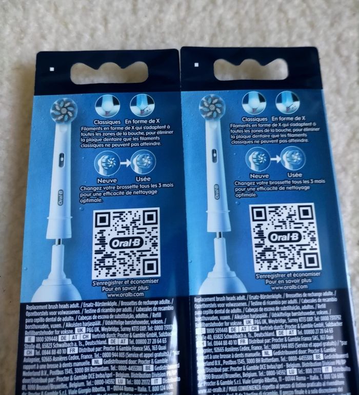 Lot 8 brossettes Oralb pro sensitive clean - photo numéro 4