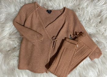 Fille 👧🏻 Gilet cache coeur abricot 12 mois