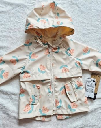Manteau impermeable petites fleurs