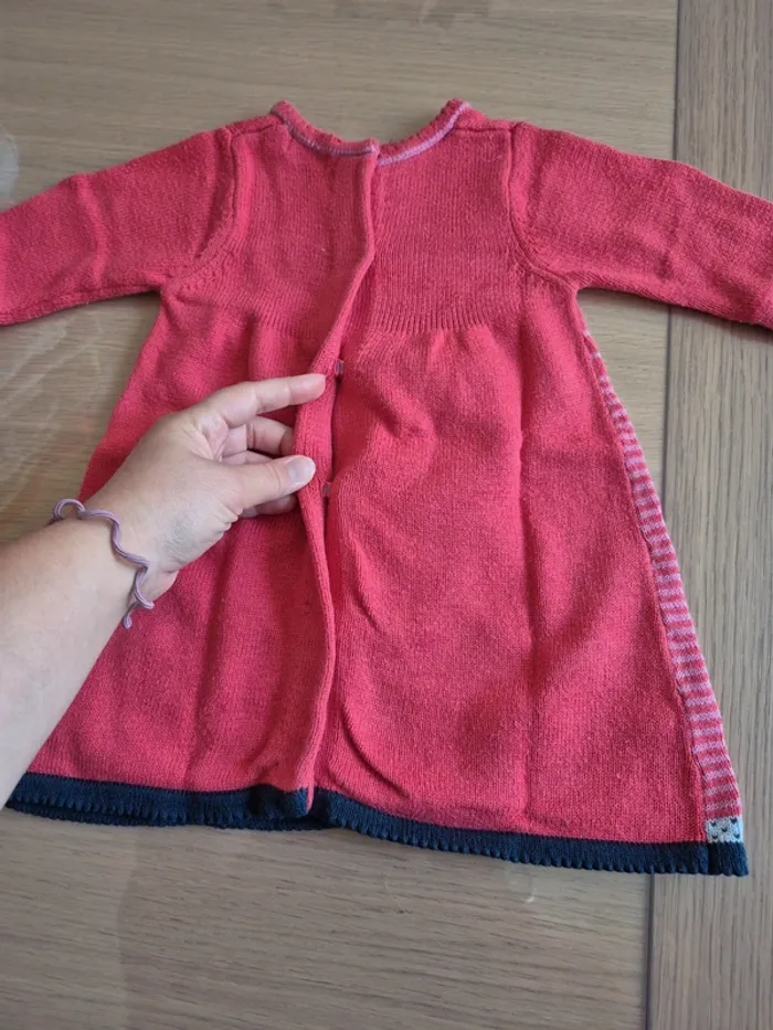Robe pull lapin catimini 6 mois 68 cm - photo numéro 4