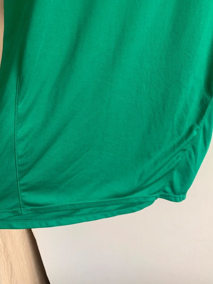 Maillot sport vert 12 ans polyester sans repassage Spalding foot/tennis/running - photo numéro 4