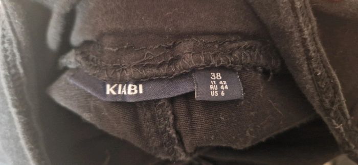 Jupe en jean de grossesse noir Kiabi en taille 38 - photo numéro 3