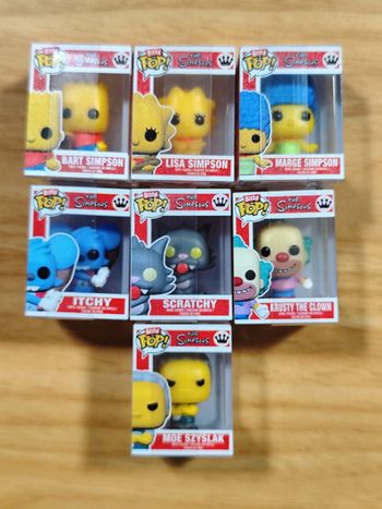 Méga Lot Exclusif 7 Figurines Bitty Pop! The Simpsons (La Famille & Amis)
