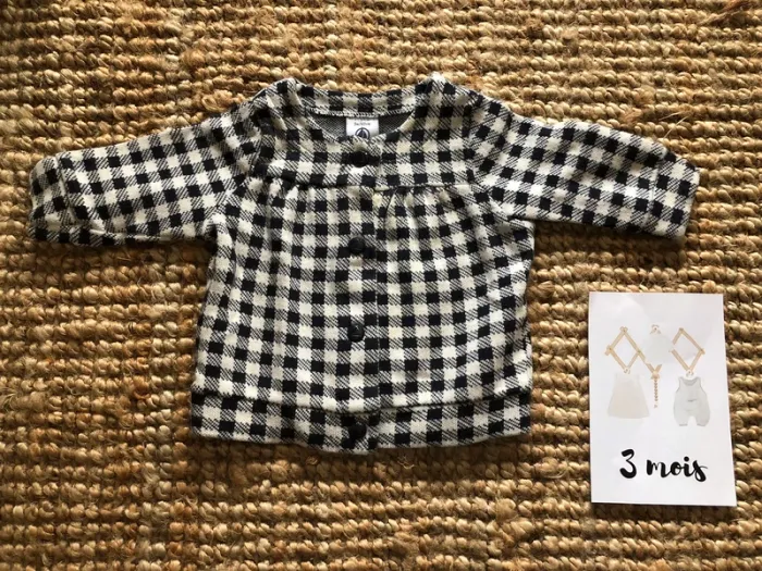 Gilet vichy Petit Bateau