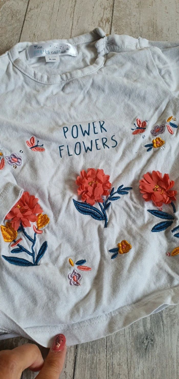 Tshirt mes petits Cailloux 2 ans en très bon état - photo numéro 2