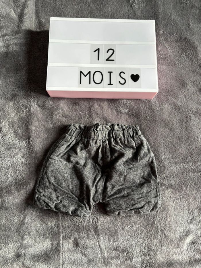Short épais 12 mois Kiabi gris - photo numéro 2