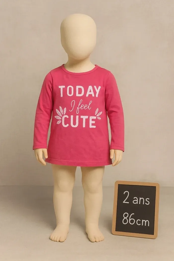 T-shirt manches longues - Taille 2 ans 86cm - Lisa Rose - photo numéro 2