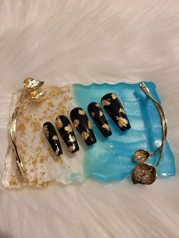 Press on nails feuille d'or 🍃