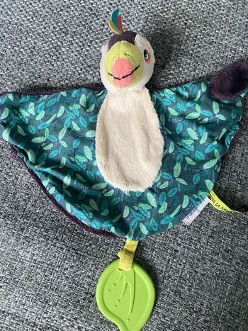 Doudou toucan oiseau plat moulin roty