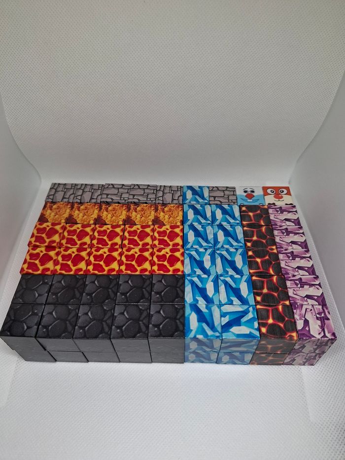 Cube minecraft magnétiques