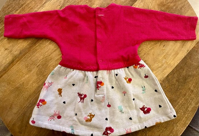 Ensemble Catimini 9 mois (71 cm) – robe manches longues + gilet - photo numéro 3